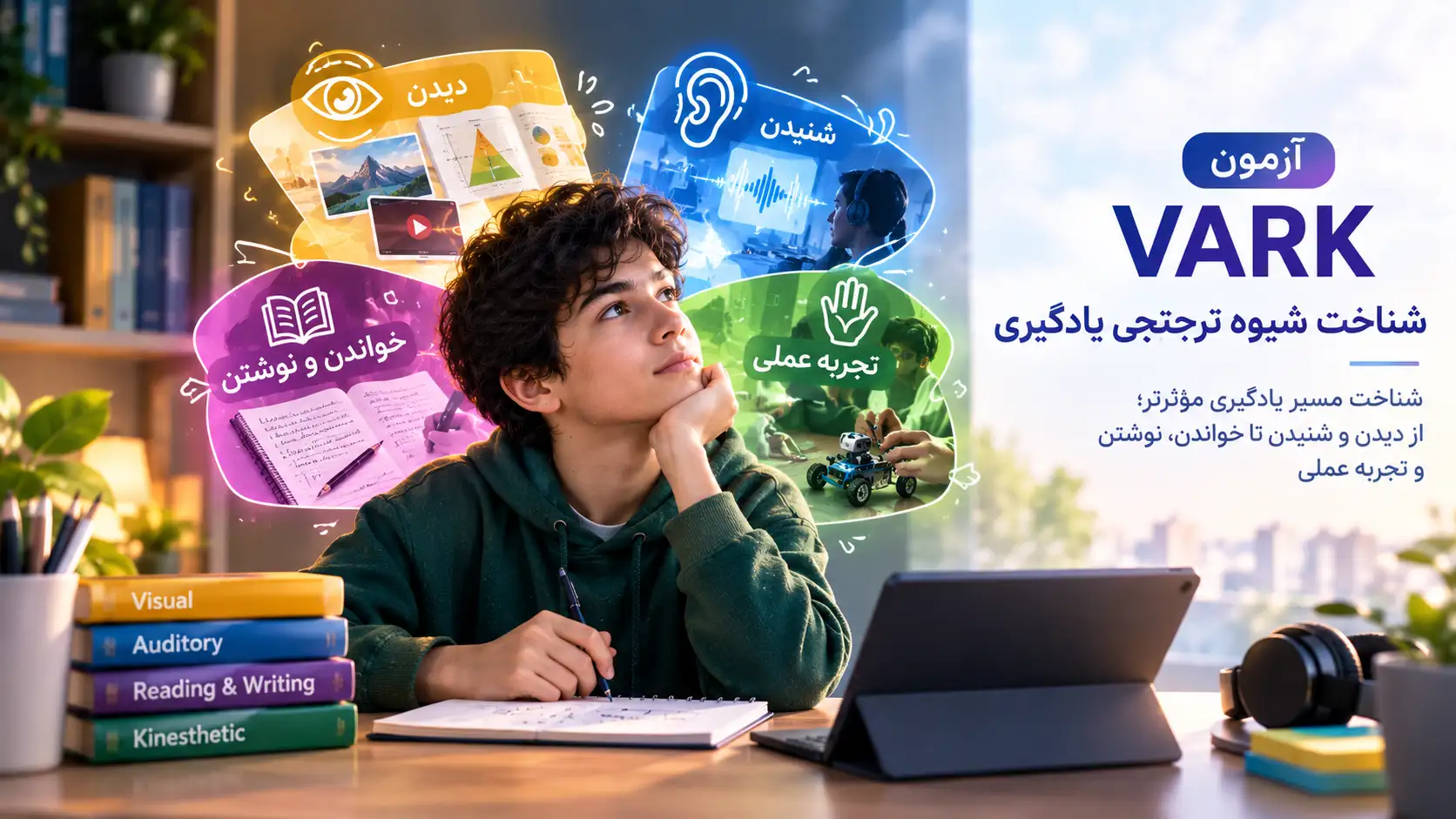 آزمون VARK | شناخت شیوه ترجیحی یادگیری